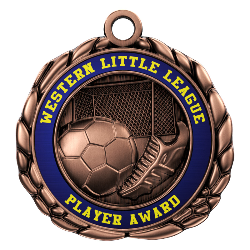 Express Vibraprint™ Soccer Quali-Craft Medallion (2-1/2") 3
