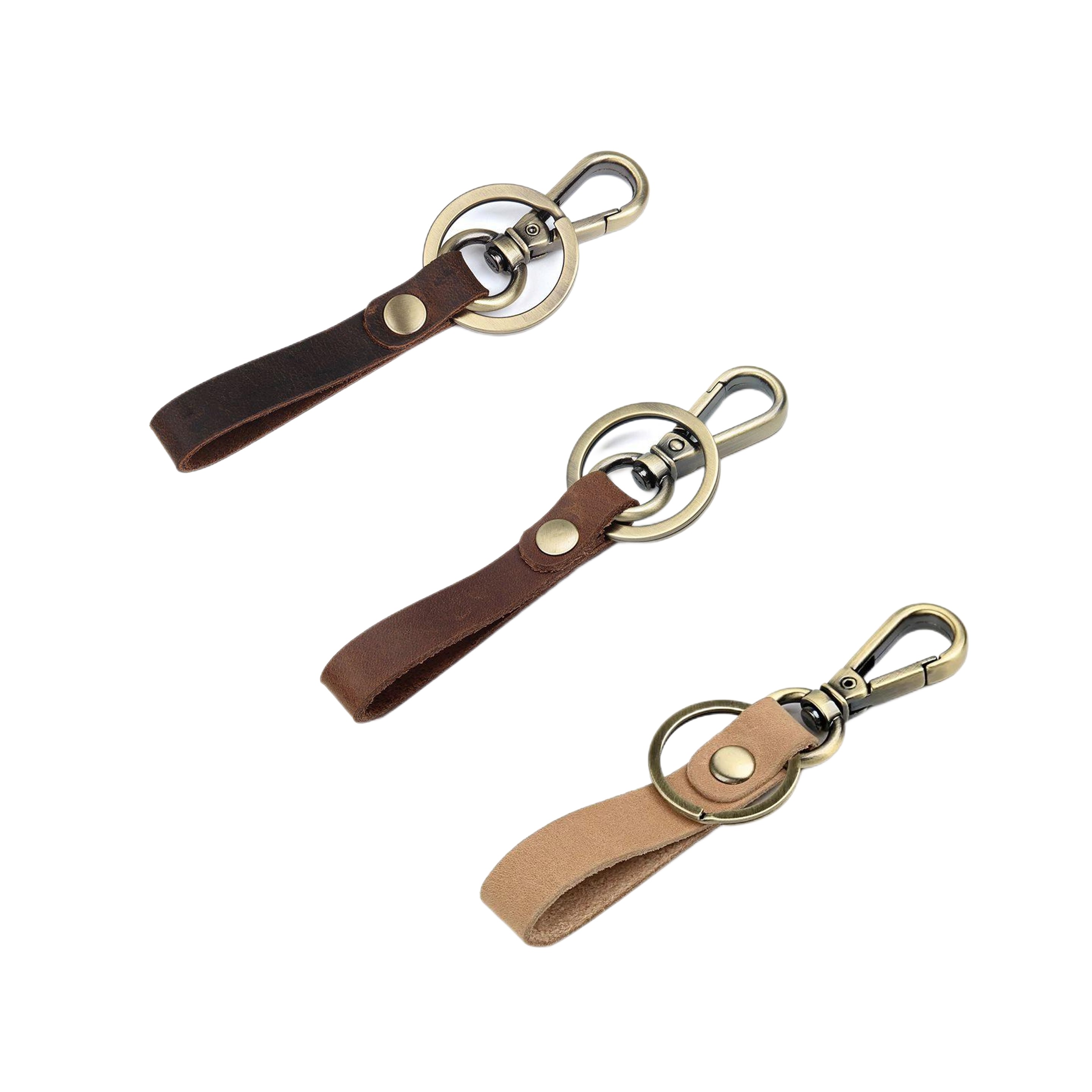 Genuine Leather Car KeyChains 4