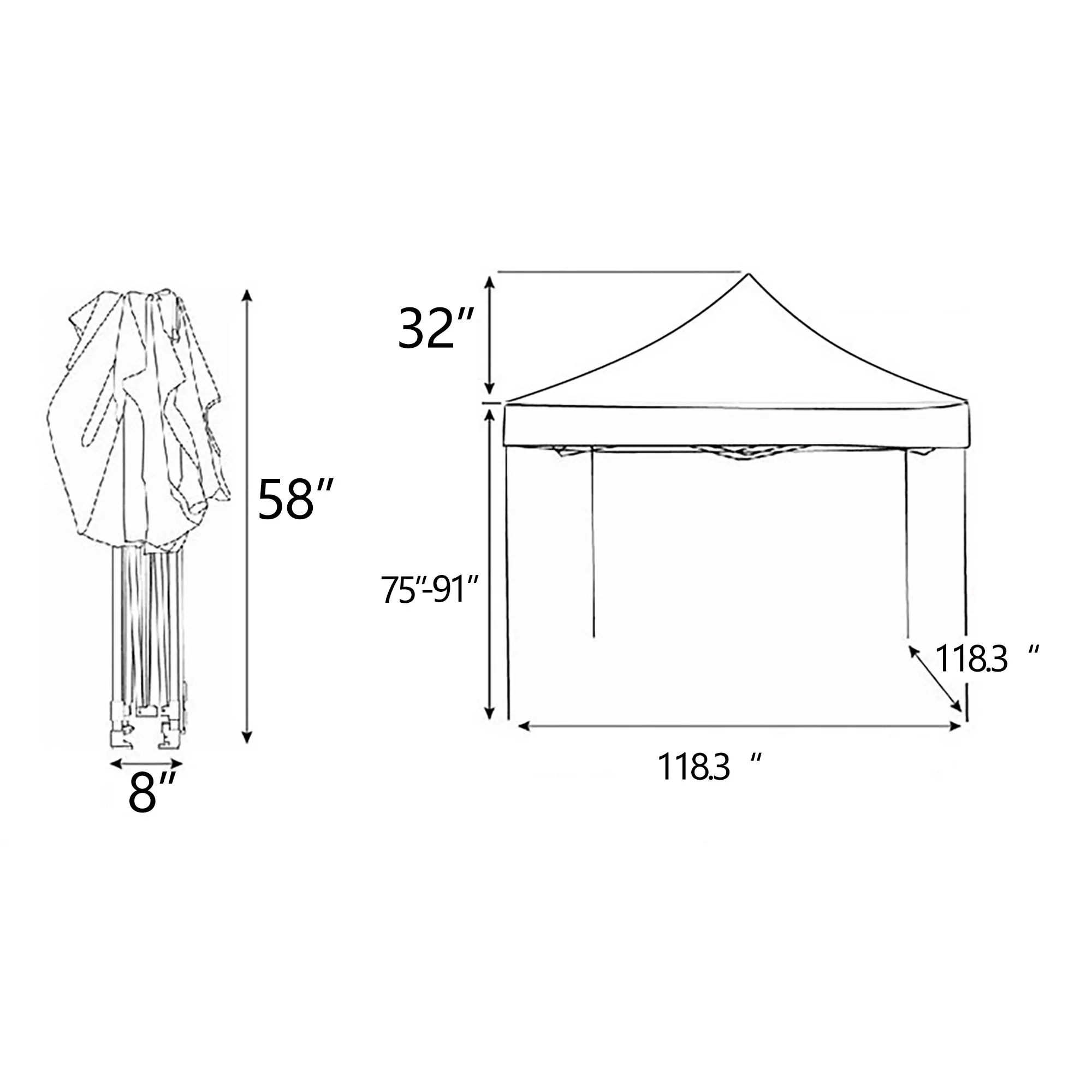 MOQ 1 PCS Canopy Shelter Tent 10 x 10 Commercial Grade 3