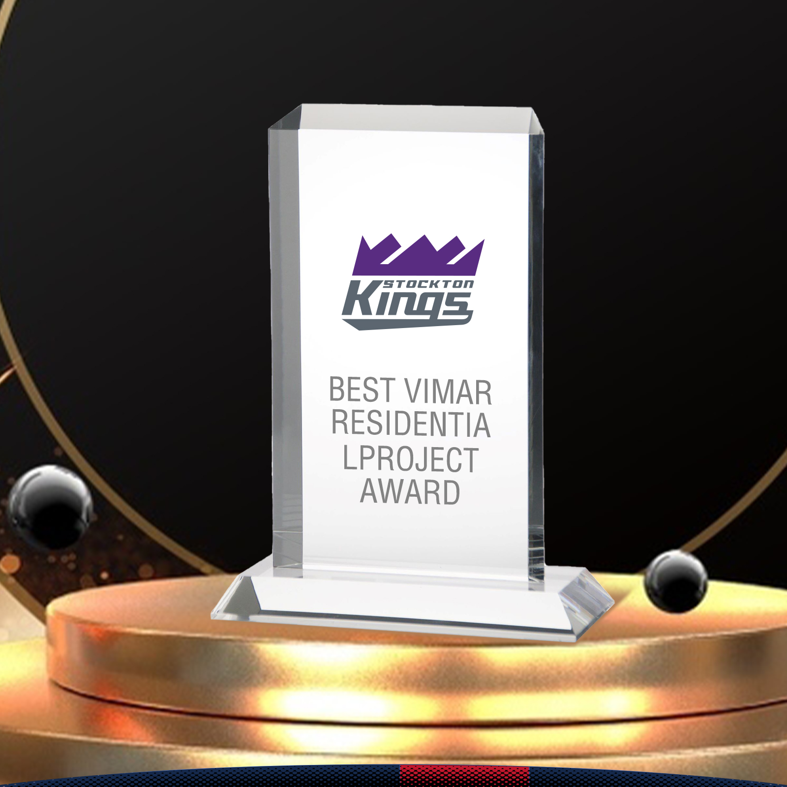 Olebat Tall Rectangle Award 3