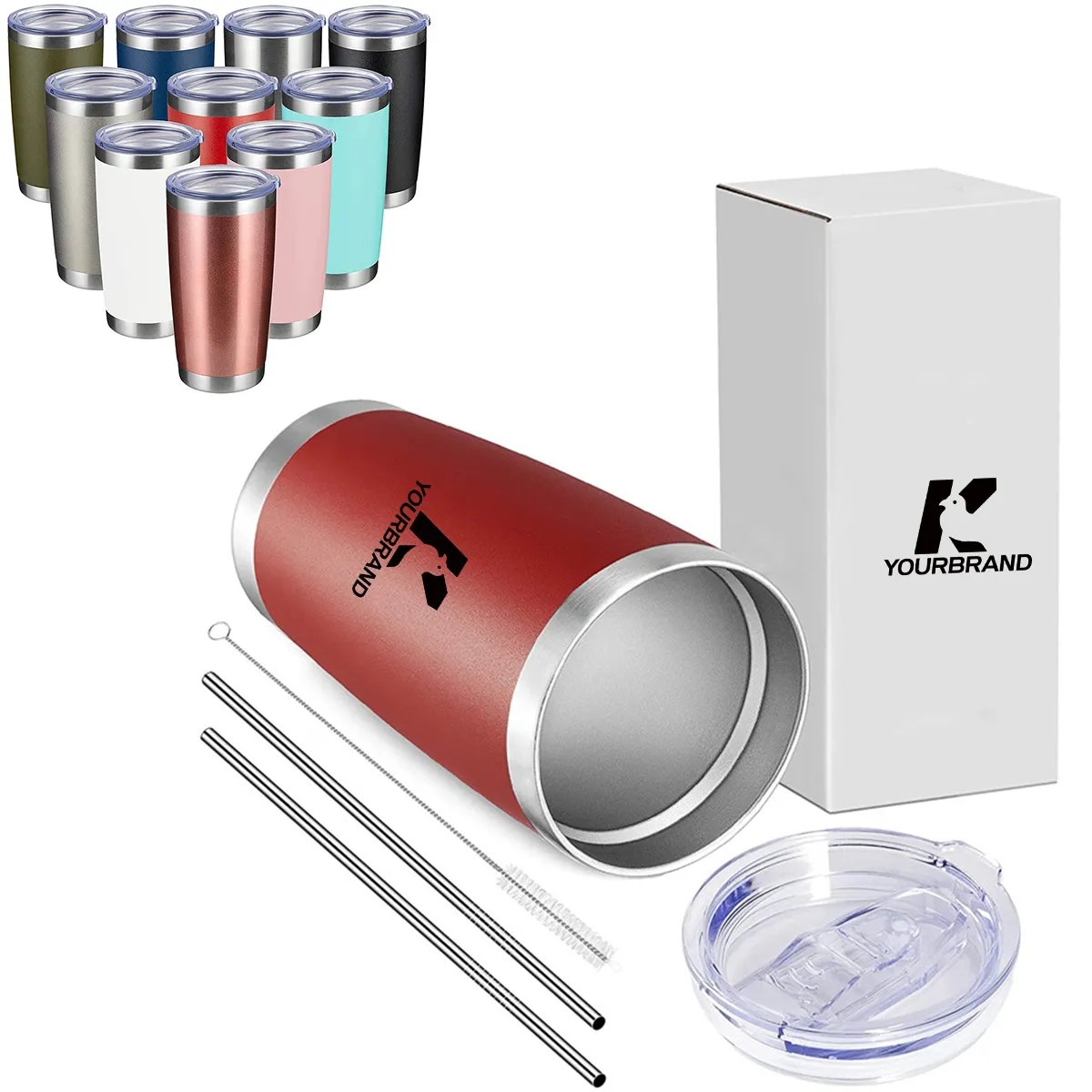 20oz Reusable Double Walled Insulated Travel Mug 2