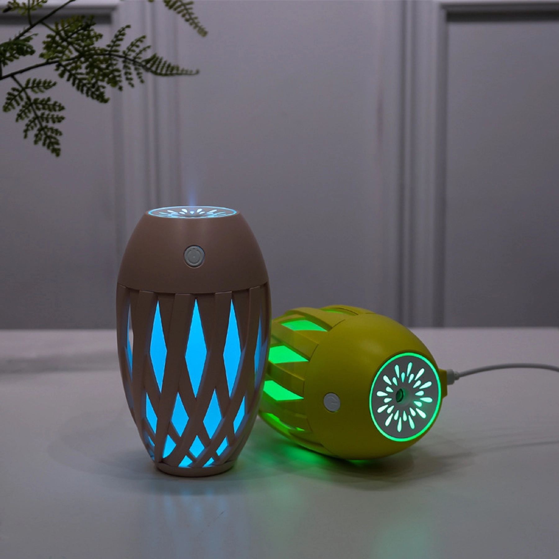 Olive Shape Humidifier with LED Colorful Light 5