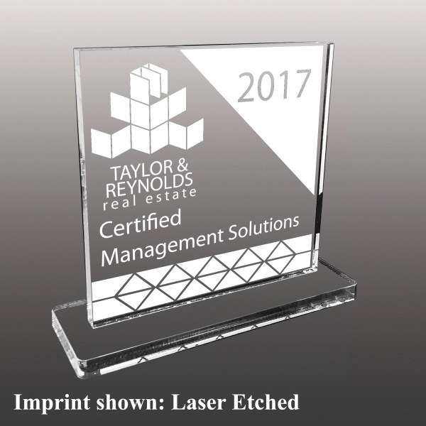 Acrylic Stock Award - Laser Etched