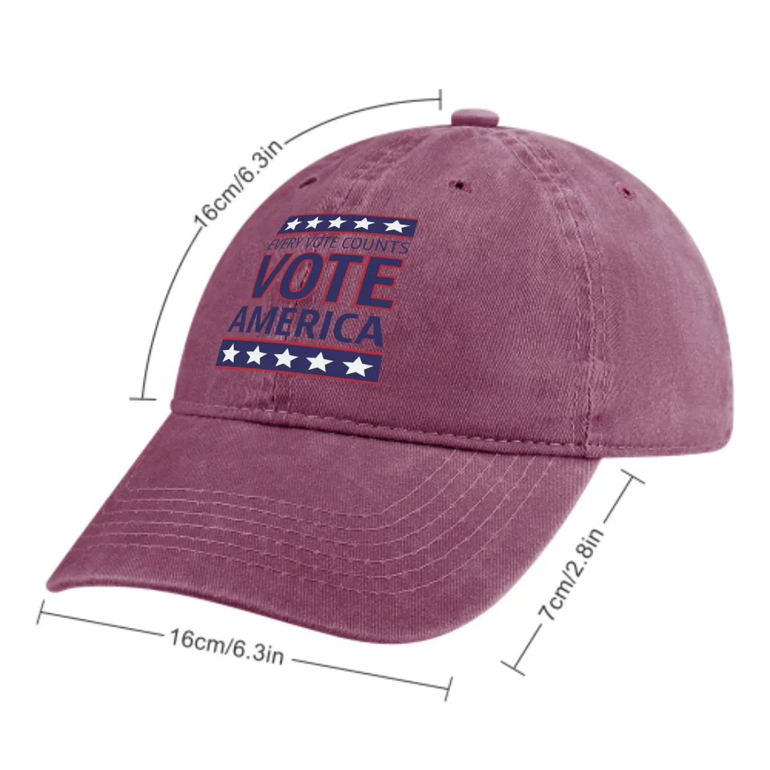 Denim Baseball Cap with Adjustable Buckle 9