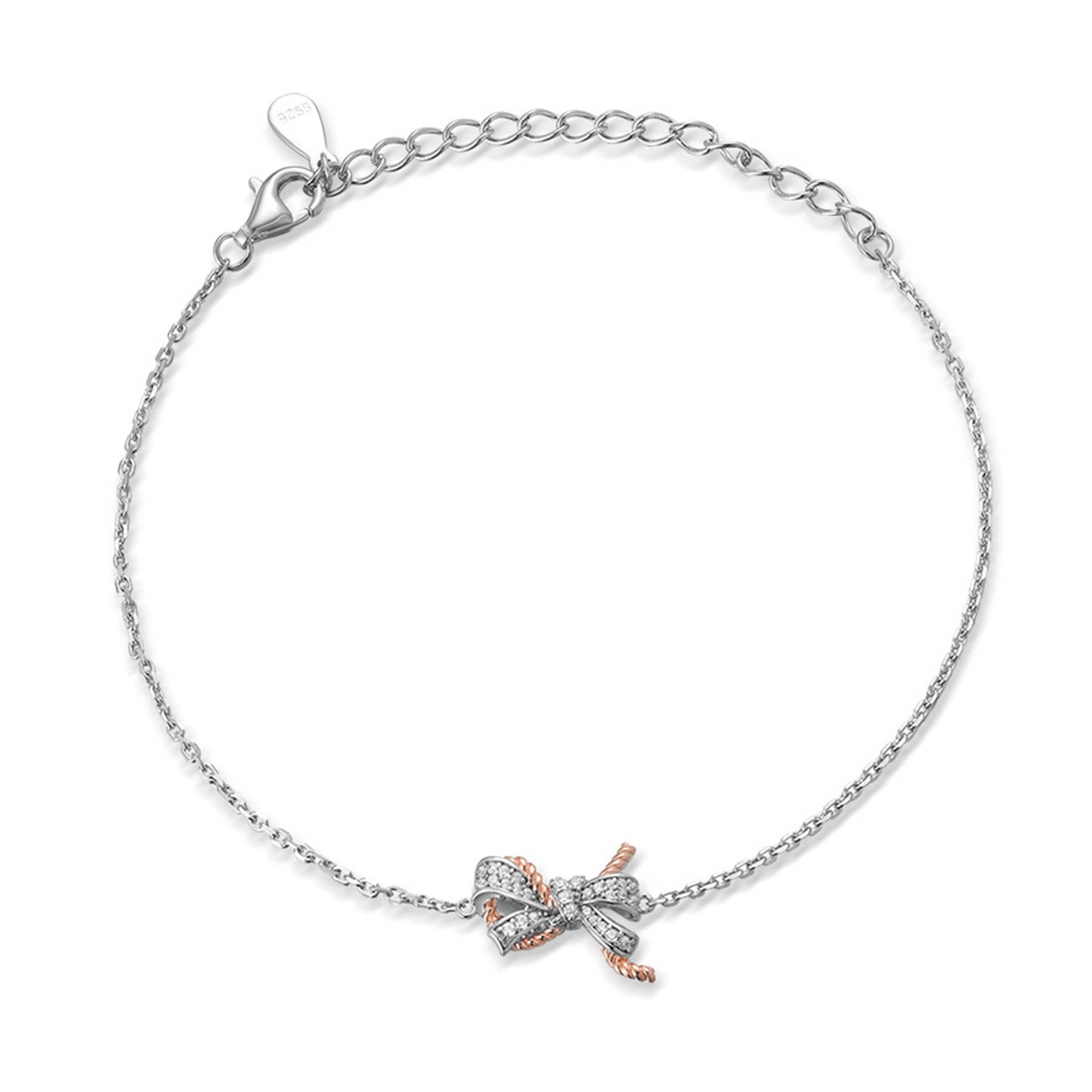 Silver Fashion bow bracelet 8