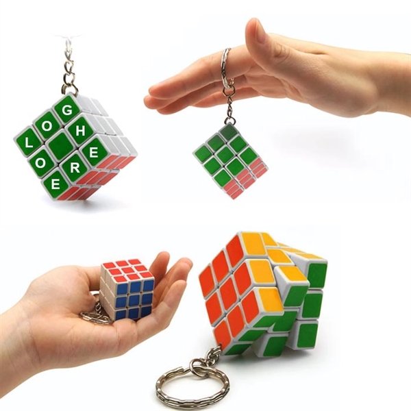 Puzzle Cube Keychain