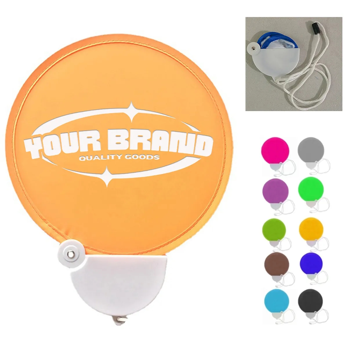 Foldable Summer Handheld Round Fan 2