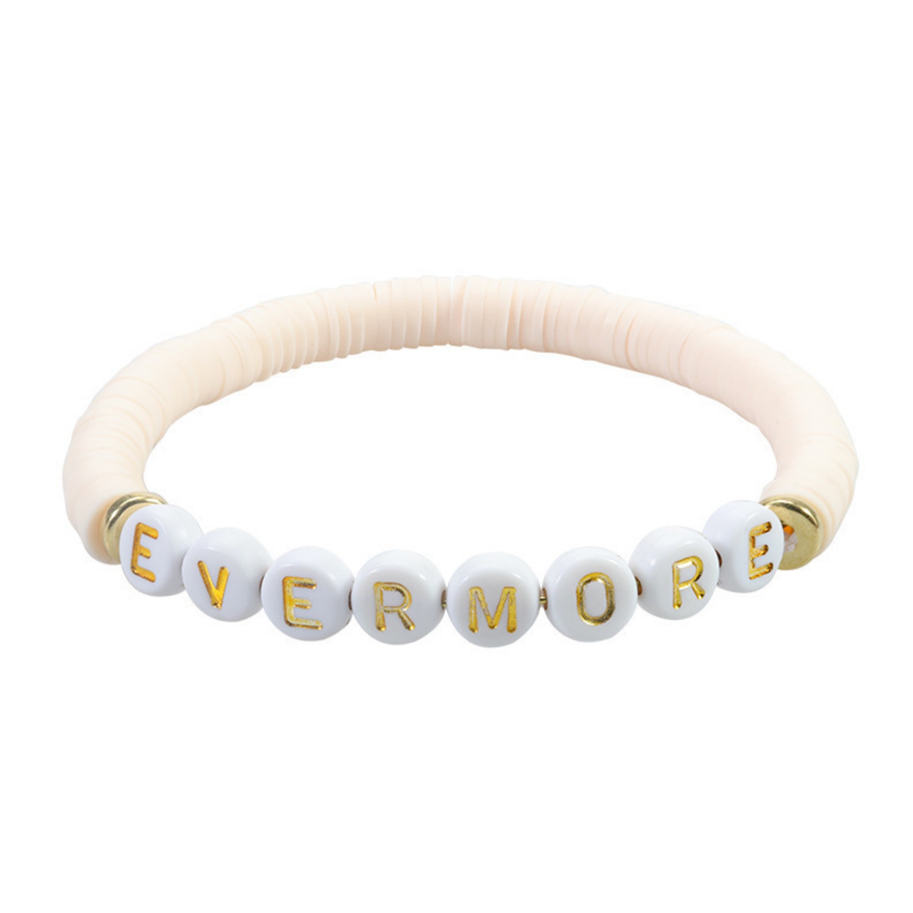Handmade Bohemian Stackable Letter Beaded Soft Clay Bracelet 6