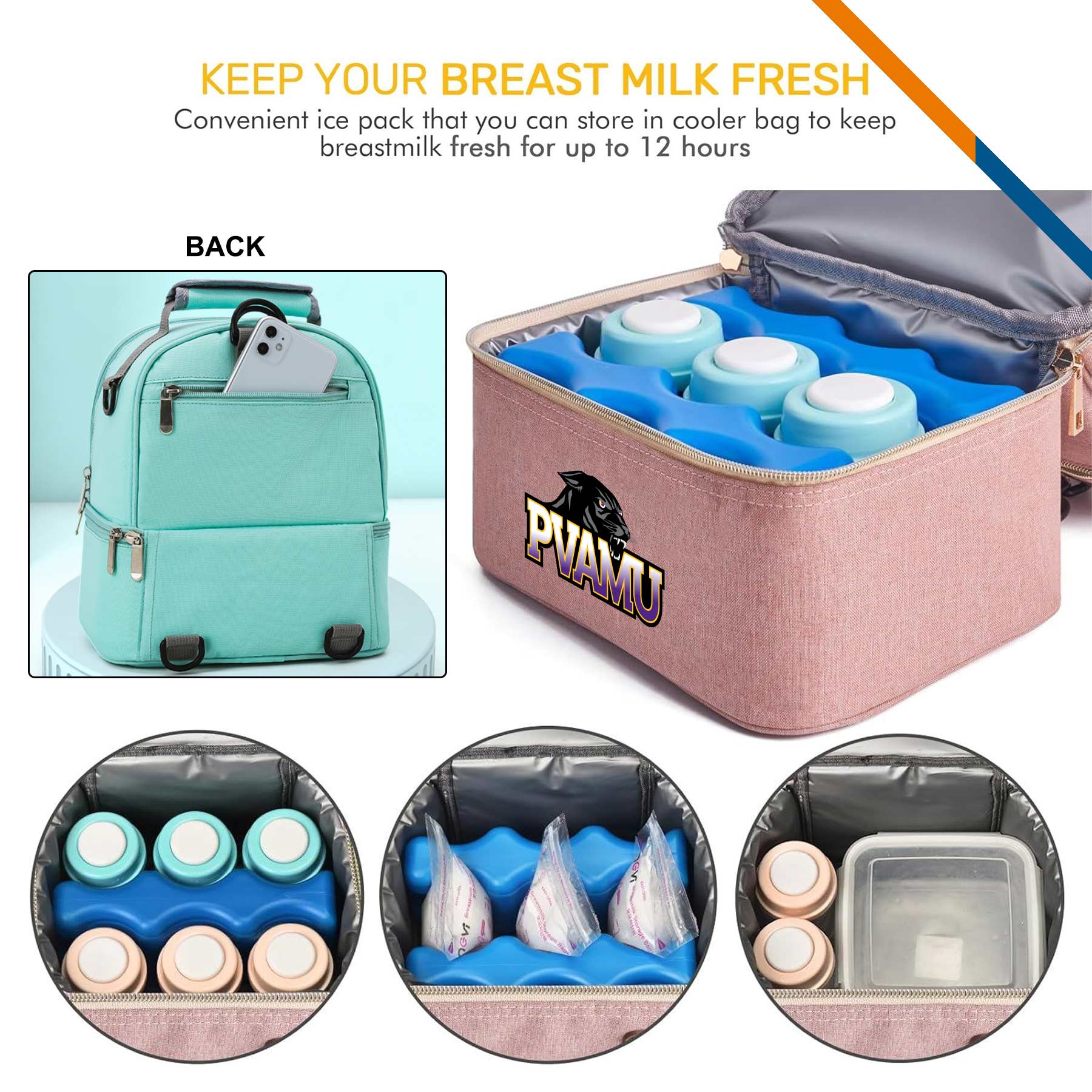 Visper Double Layer PEVA Insulated Cooler Bag 11