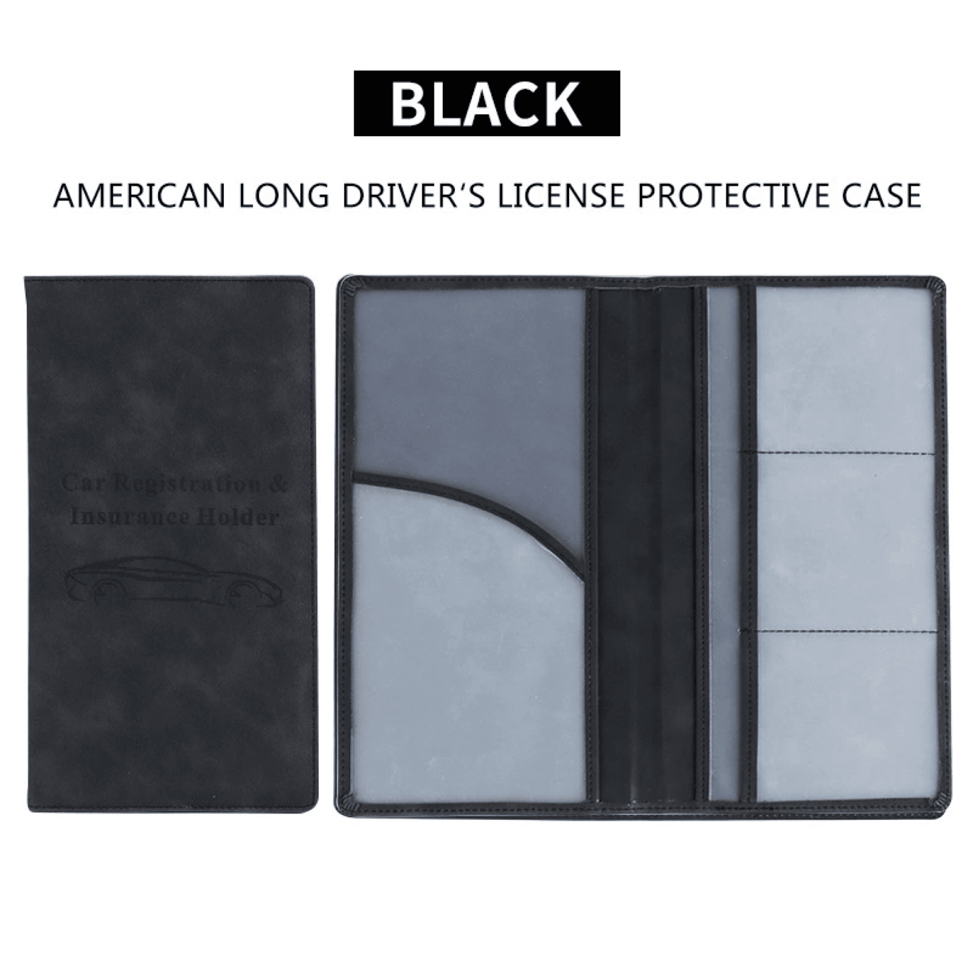 Multi-Function Magnetic Closure Driver's License Holder 9