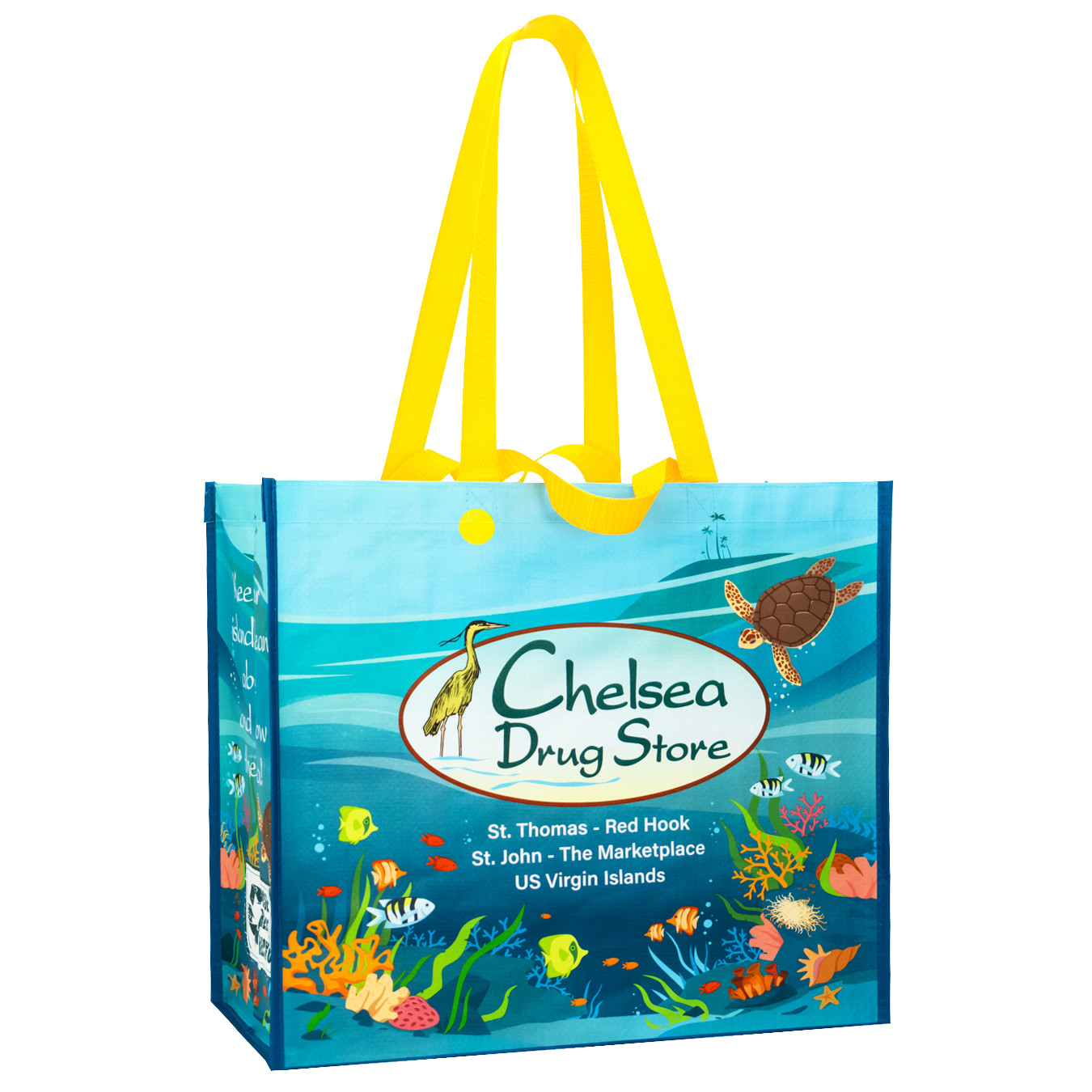 Custom Full-Color 160g Double Laminated Woven Promotional Tote Bag 16"x14"x8" 3