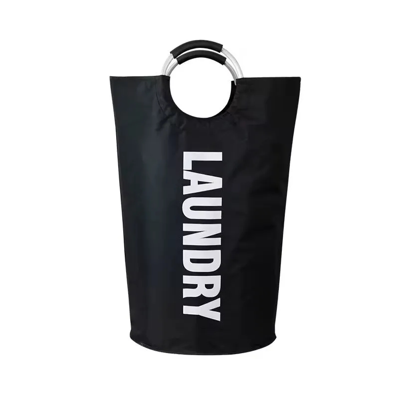 90L Large Laundry Basket Waterproof Clothes Bin Collapsible 4