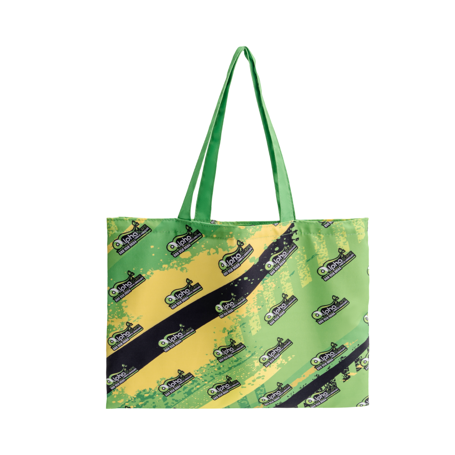 12 Oz Sublimated Sturdy Poly Canvas Tote Bag (18.5" x 14.5") 2