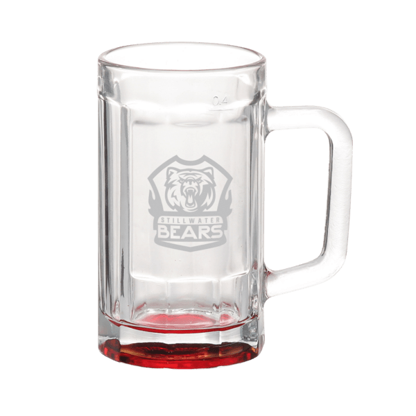 Chug 15 oz. Sports Fan Glass Beer Mug 17