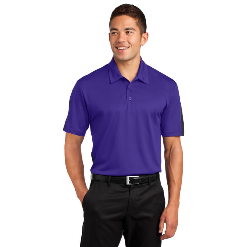 Sport-Tek PosiCharge Active Textured Colorblock Polo. 41