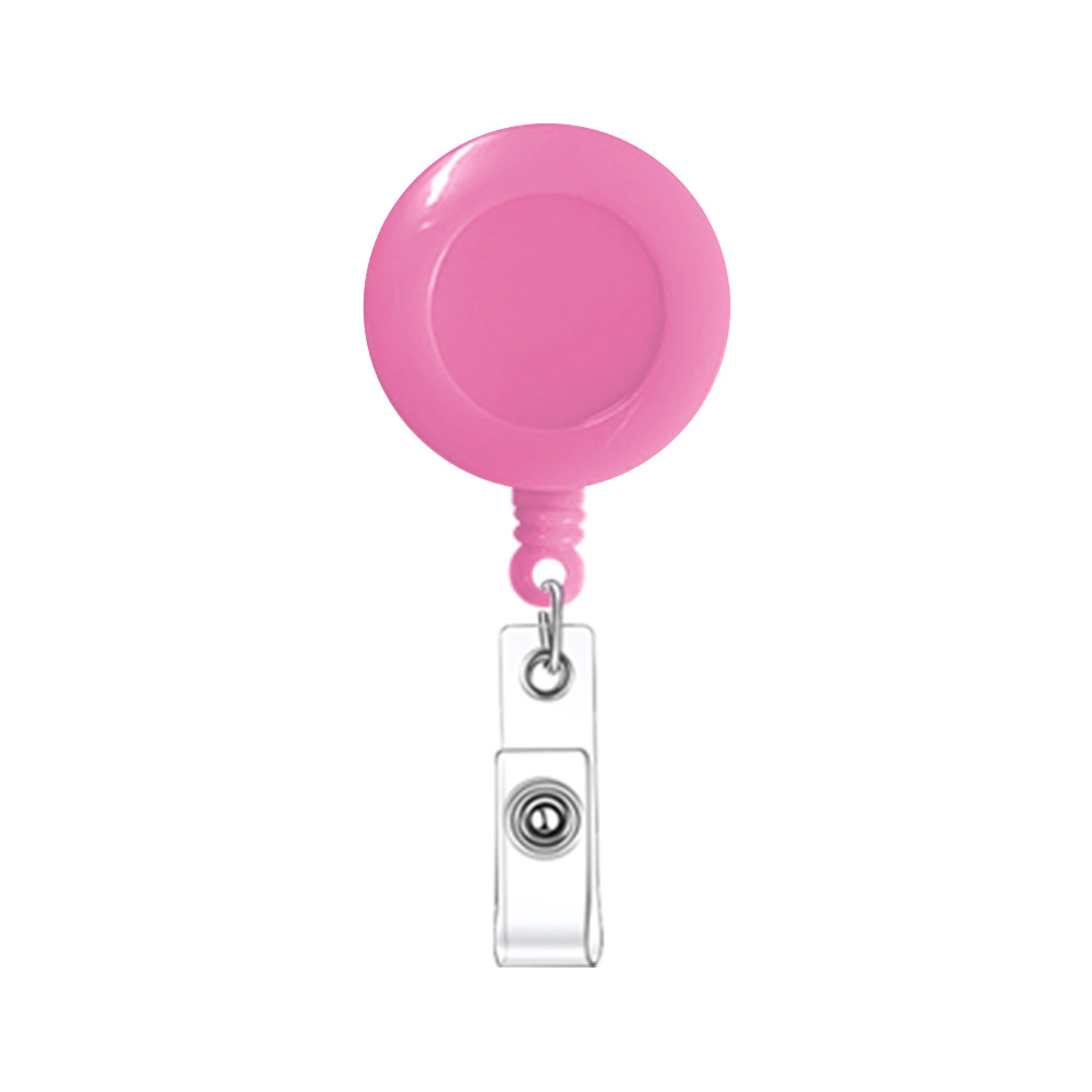 Round Retractable Badge Holder W/ Clip 15