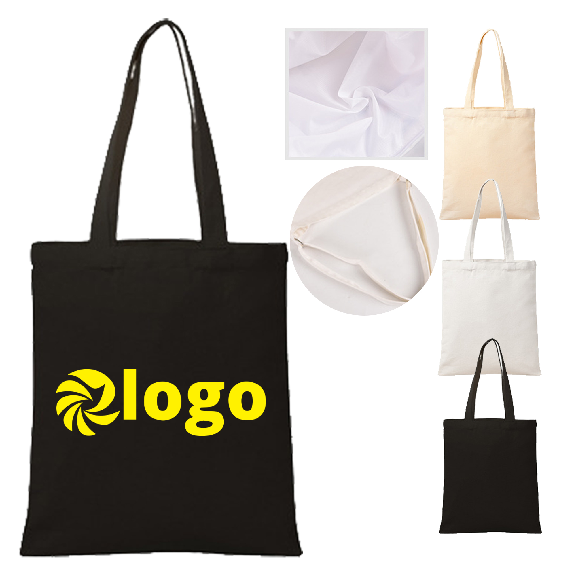 Custom Canvas Bag, custom tote bag with logo imprint 1