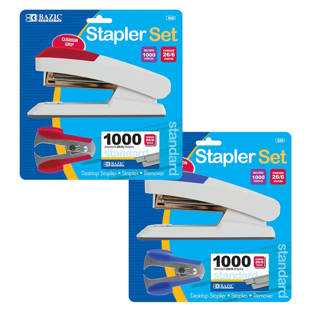 Desktop Stapler Sets - Stapler 1000 Staples Staple Remover 2