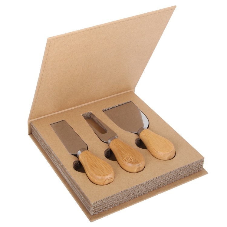 3-Piece Cheese Knife Set W/ Gift Box
