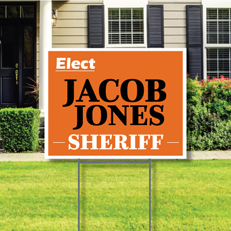 4mm White Coroplast Yard Sign 1