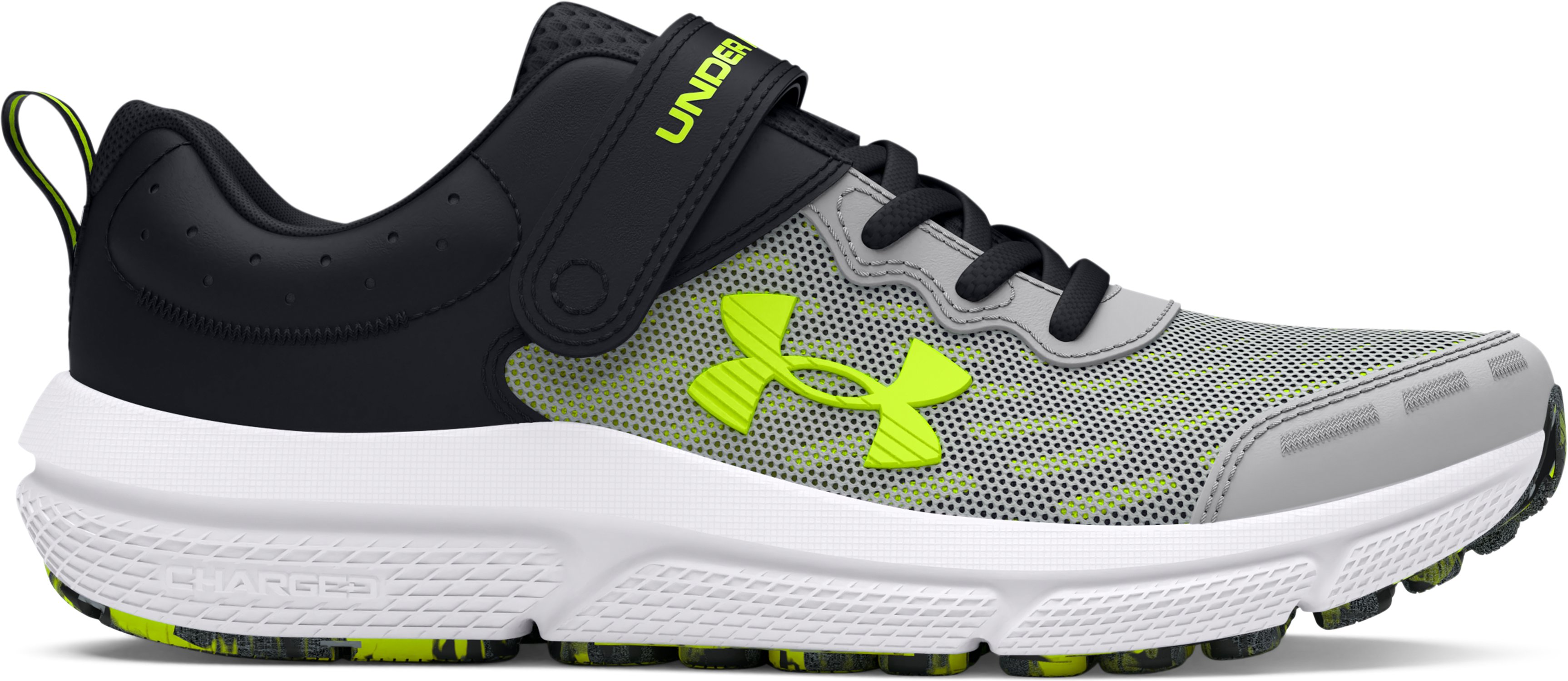 UA Assert 10 Wide Boys' Pre-School Running Shoes 4