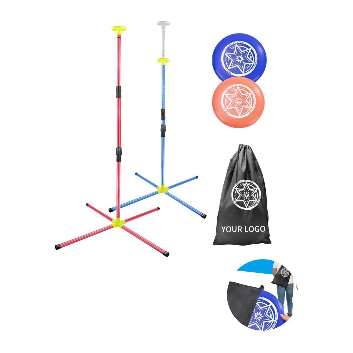 Portable Disc Game Stand for Family Fun 2