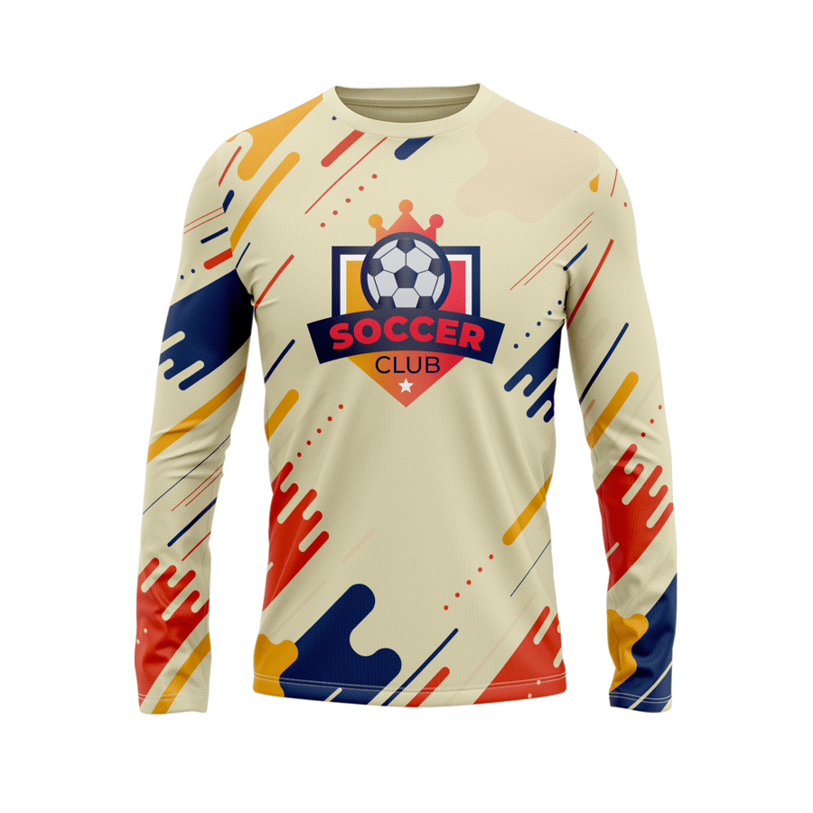 Sublimation Long Sleeve Soccer Jersey - 180G Silk-Feel 3
