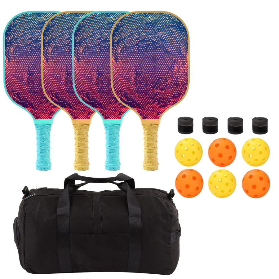 Glass Fiber Pickleball Set w/ Handle Bag 3