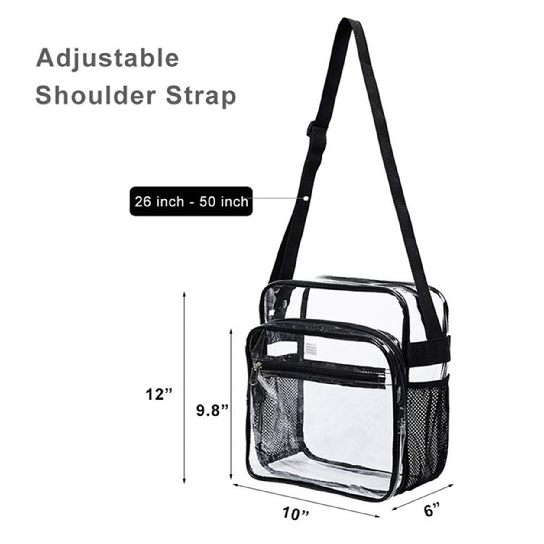 Clear Crossbody Messenger Shoulder Bag 4