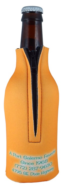 FoamZone Zippered Bottle Cooler with Full Color Sublimation by RealColor360