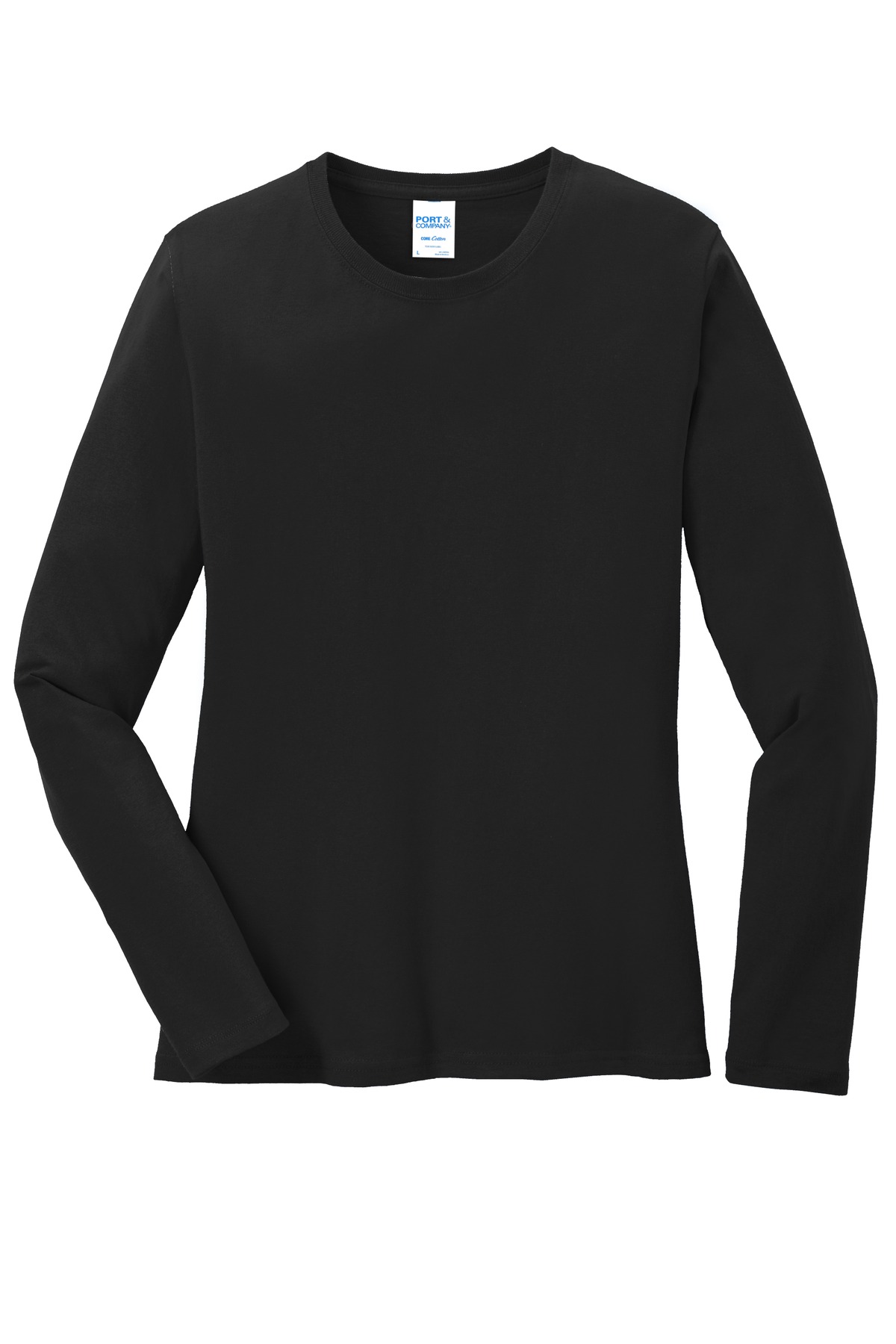 Port & Co Women's Long Sleeve Core Cotton Tee. LPC54LS 76