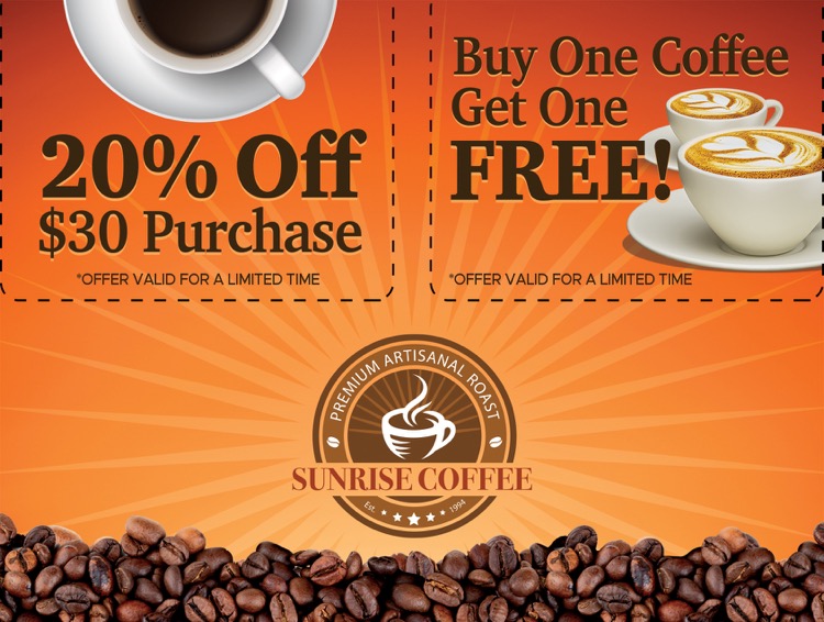 Double Coupon Punch Out Postcard (5.5" x 4.125")