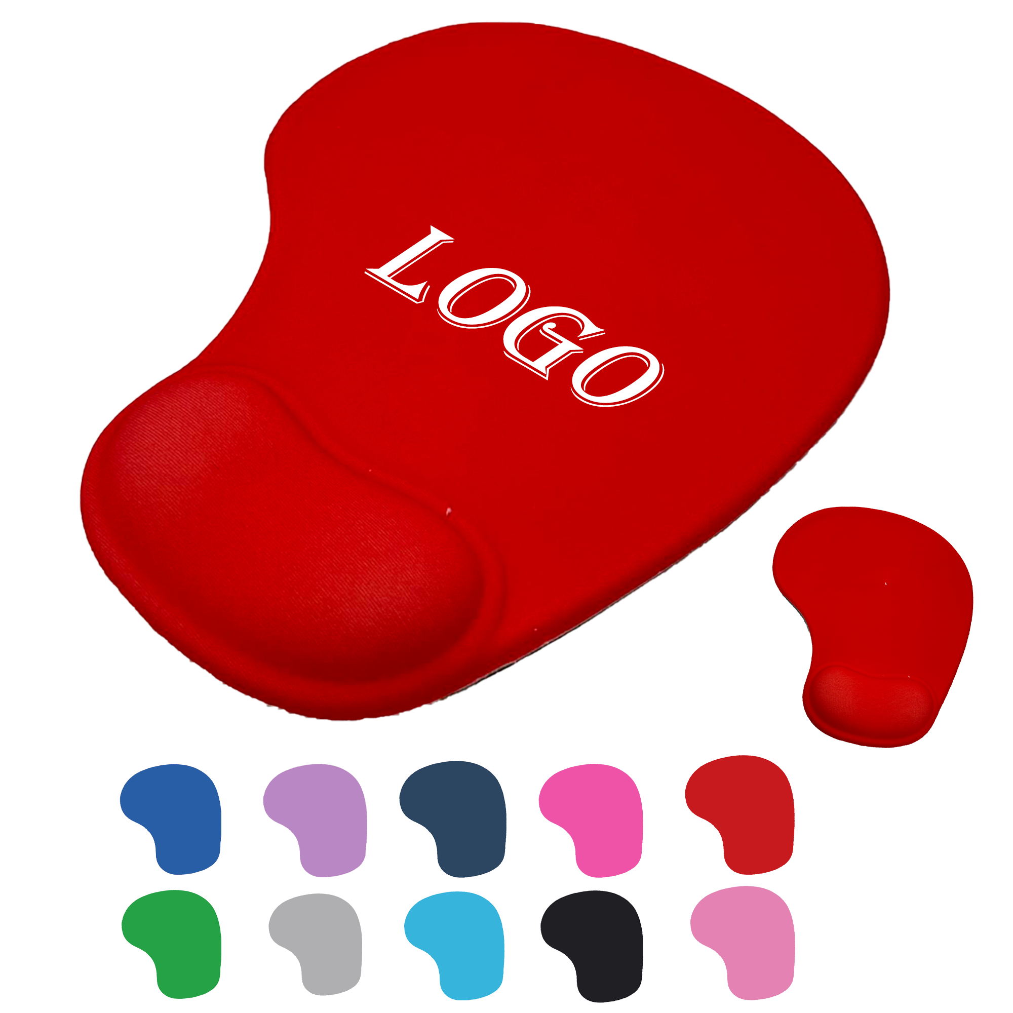 Non-Slip PU Base Wrist Rest Memory Mouse Pad