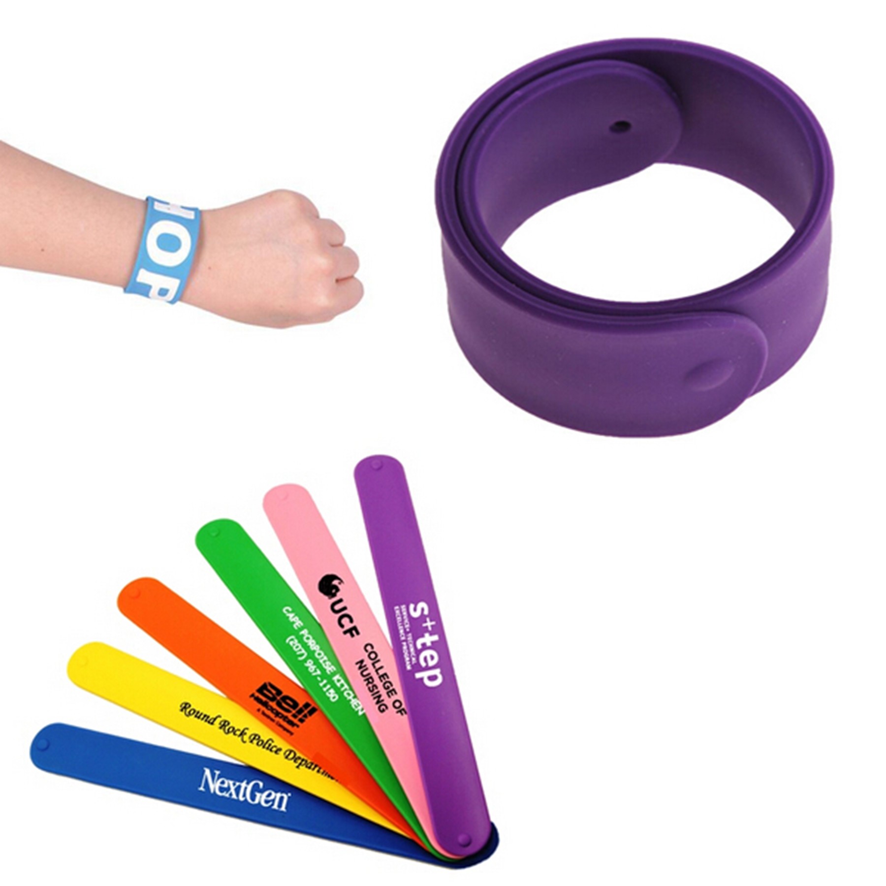 Silicone Slap Bracelet