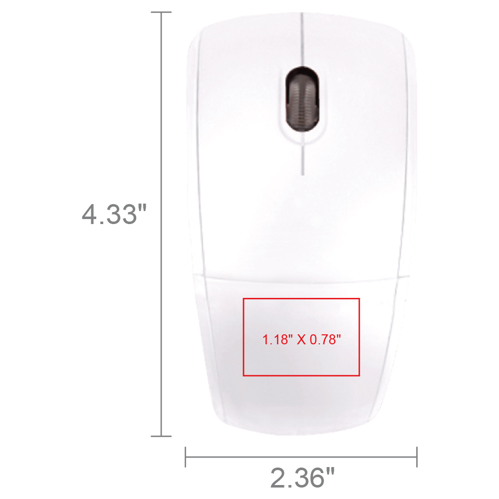 Allen Glossy Wireless Folding Mouse 13