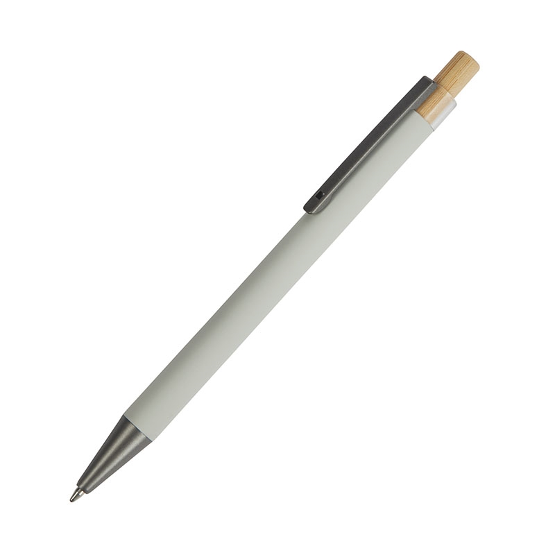 Arundi Recycled Aluminum Pen With Bamboo Plunger 50