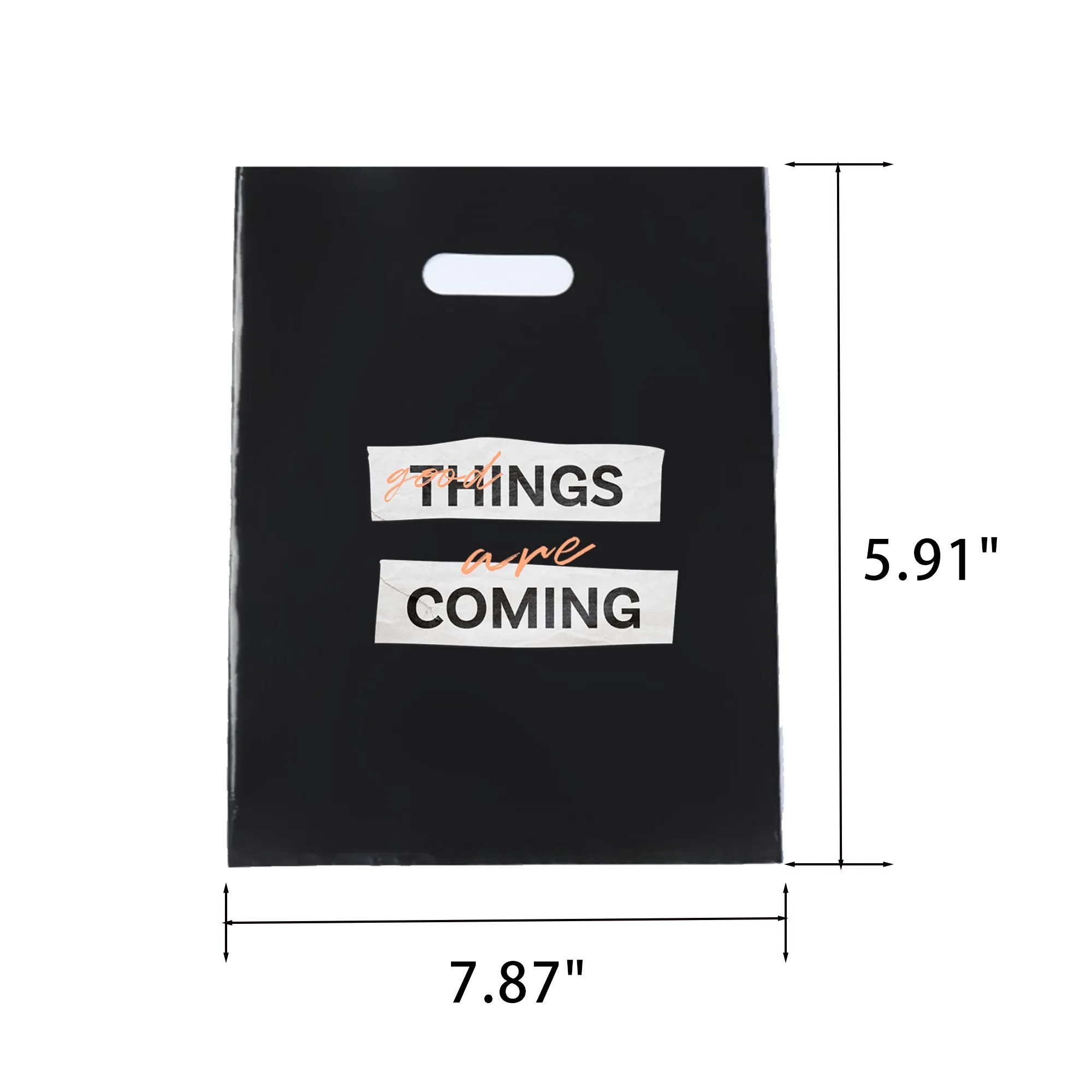 Small Business Plastic Boutique Bags With Die Cut Handles 2