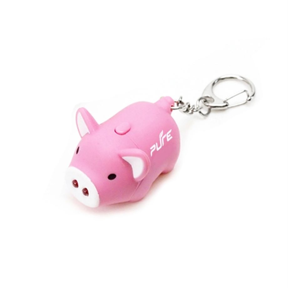 Mini LED Light-emitting Sound Pig Toy Keychain 4