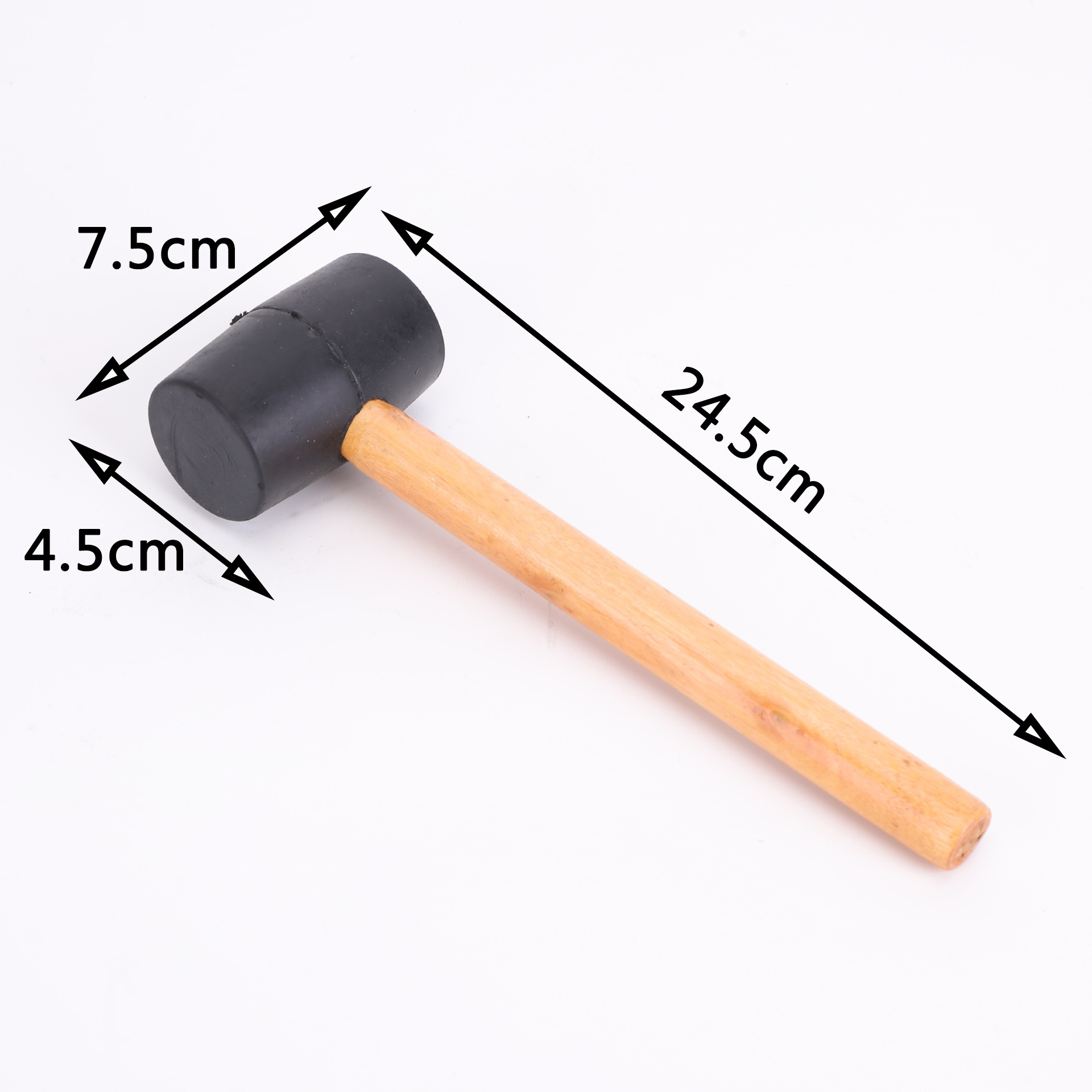 24 oz Classic Rubber Mallet w/ Ergonomic Hardwood Handle 2