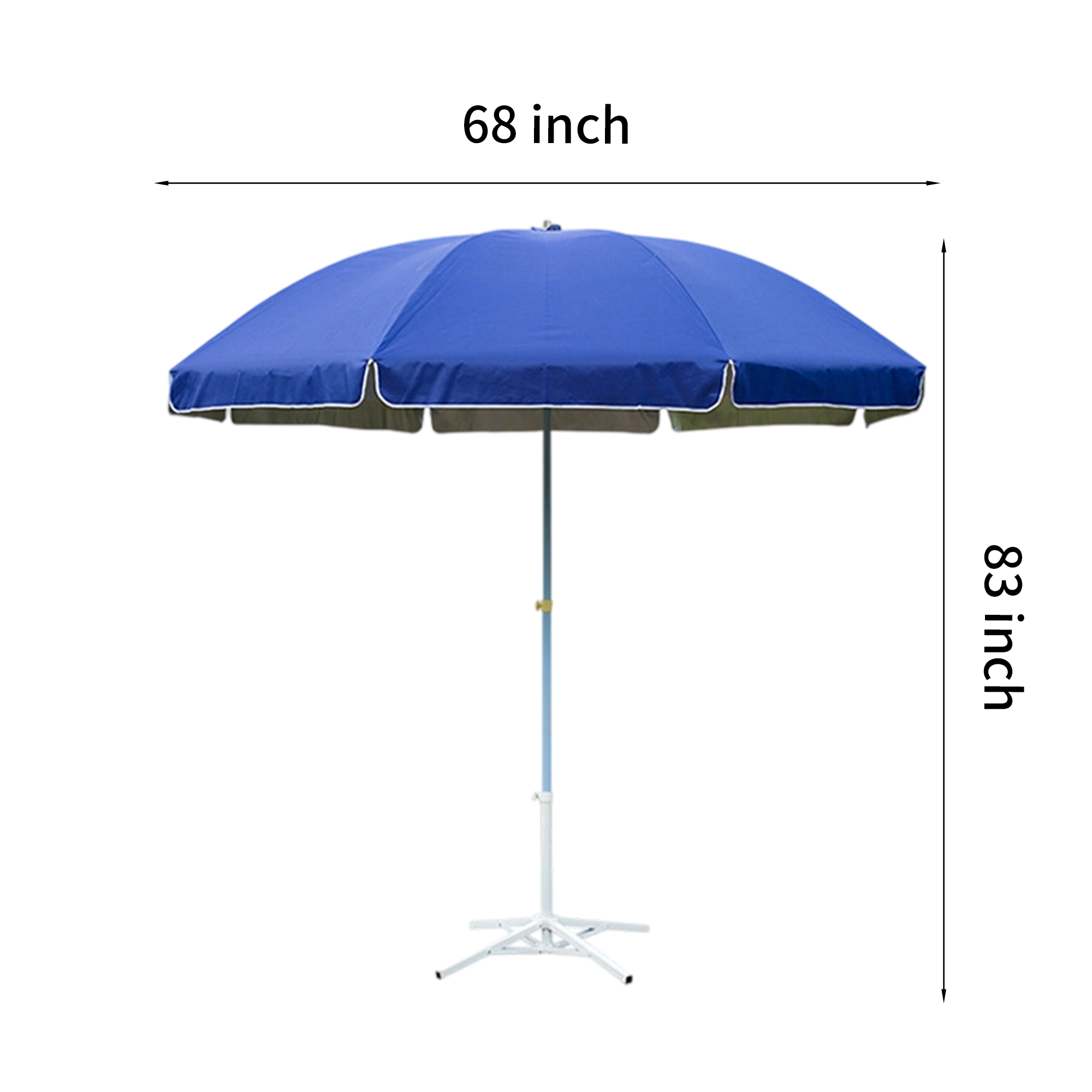 Windproof 52-Inch Outdoor Sun Umbrella with Full Color Logo 4