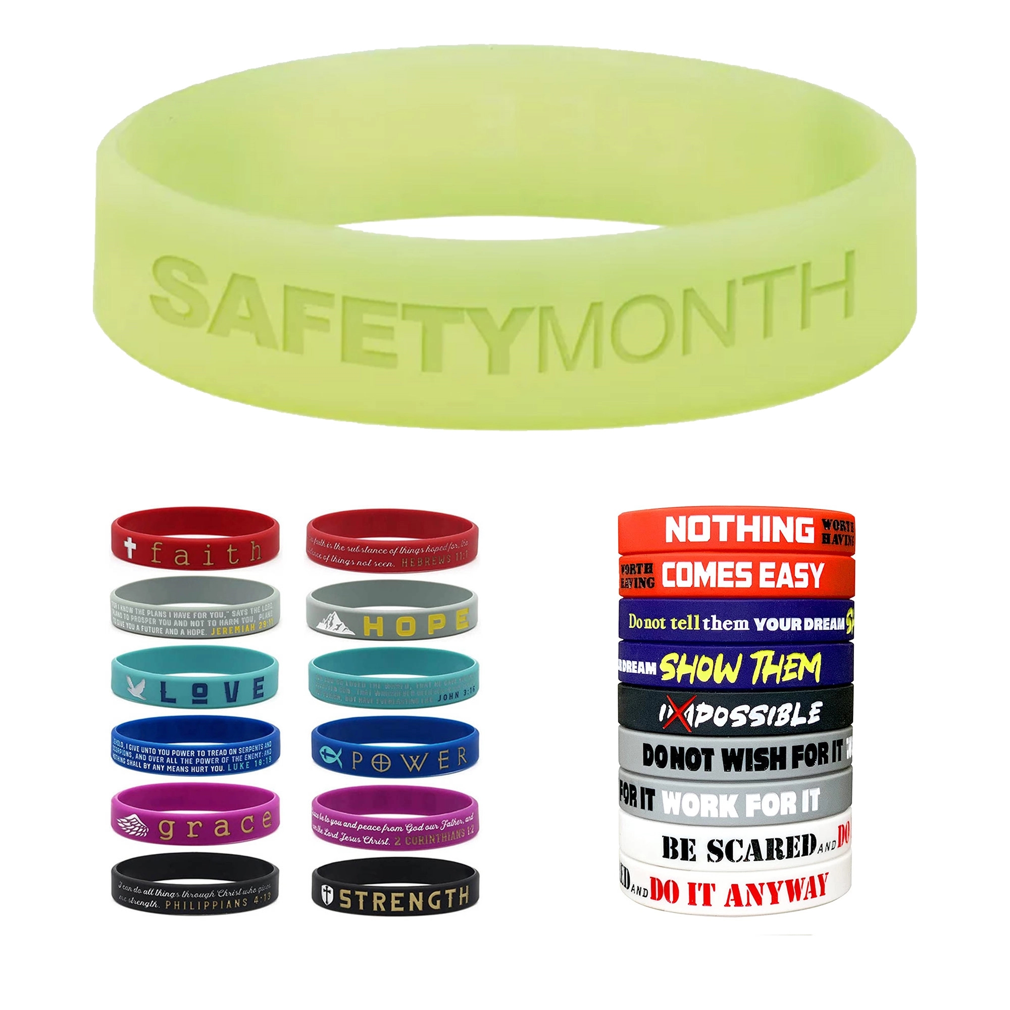 Promotional Wholesale Bracelet Awareness Wristband 1