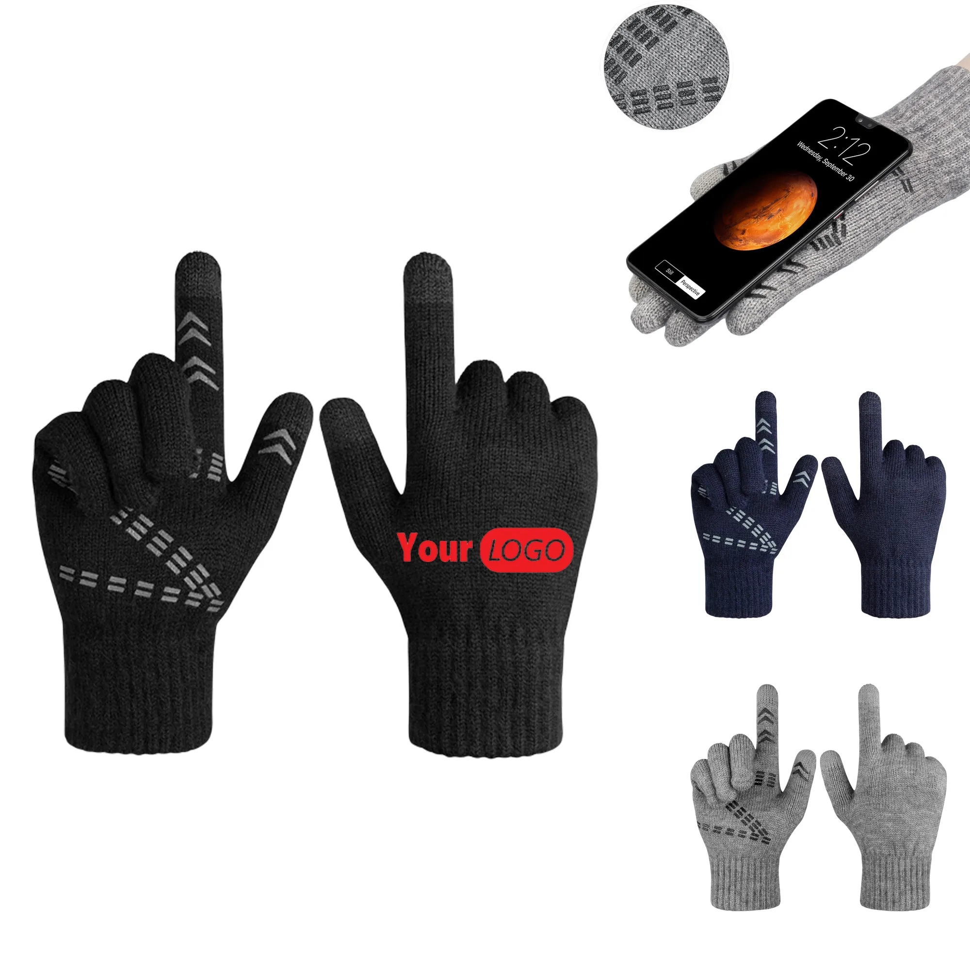 Winter Must-Have Touch Screen Gloves Soft Knit Lining 2