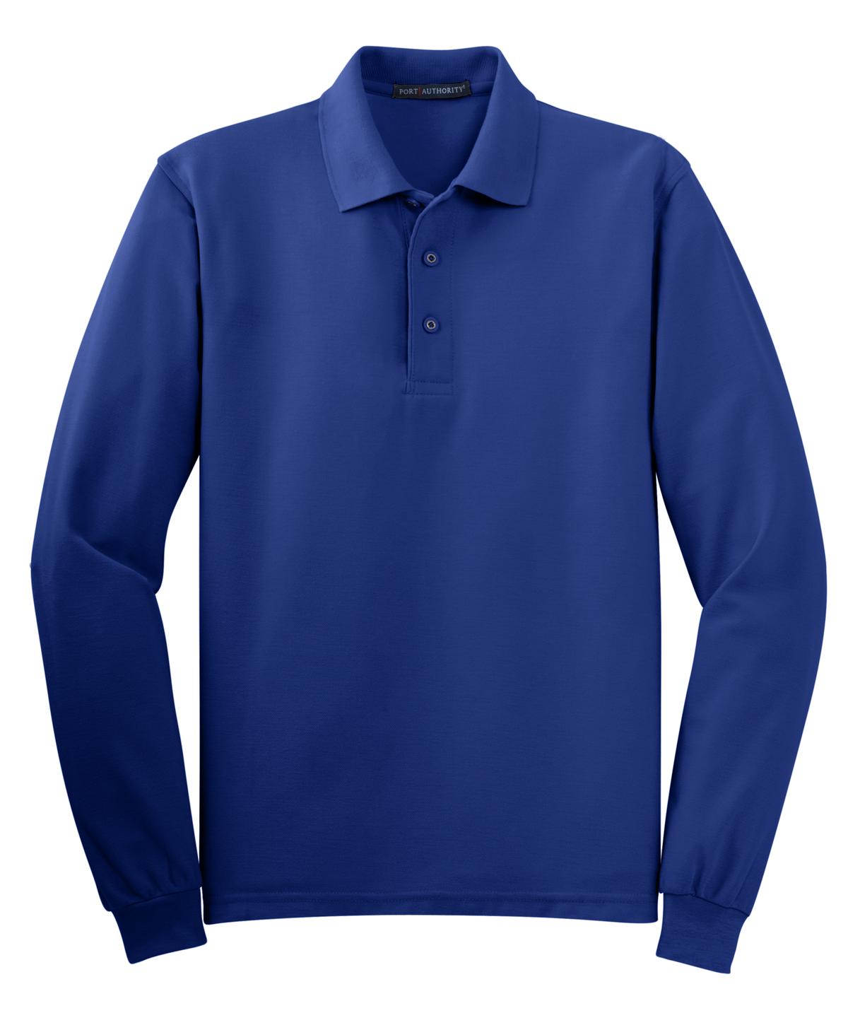 Port Authority Silk Touch Long Sleeve Polo. K500LS 48