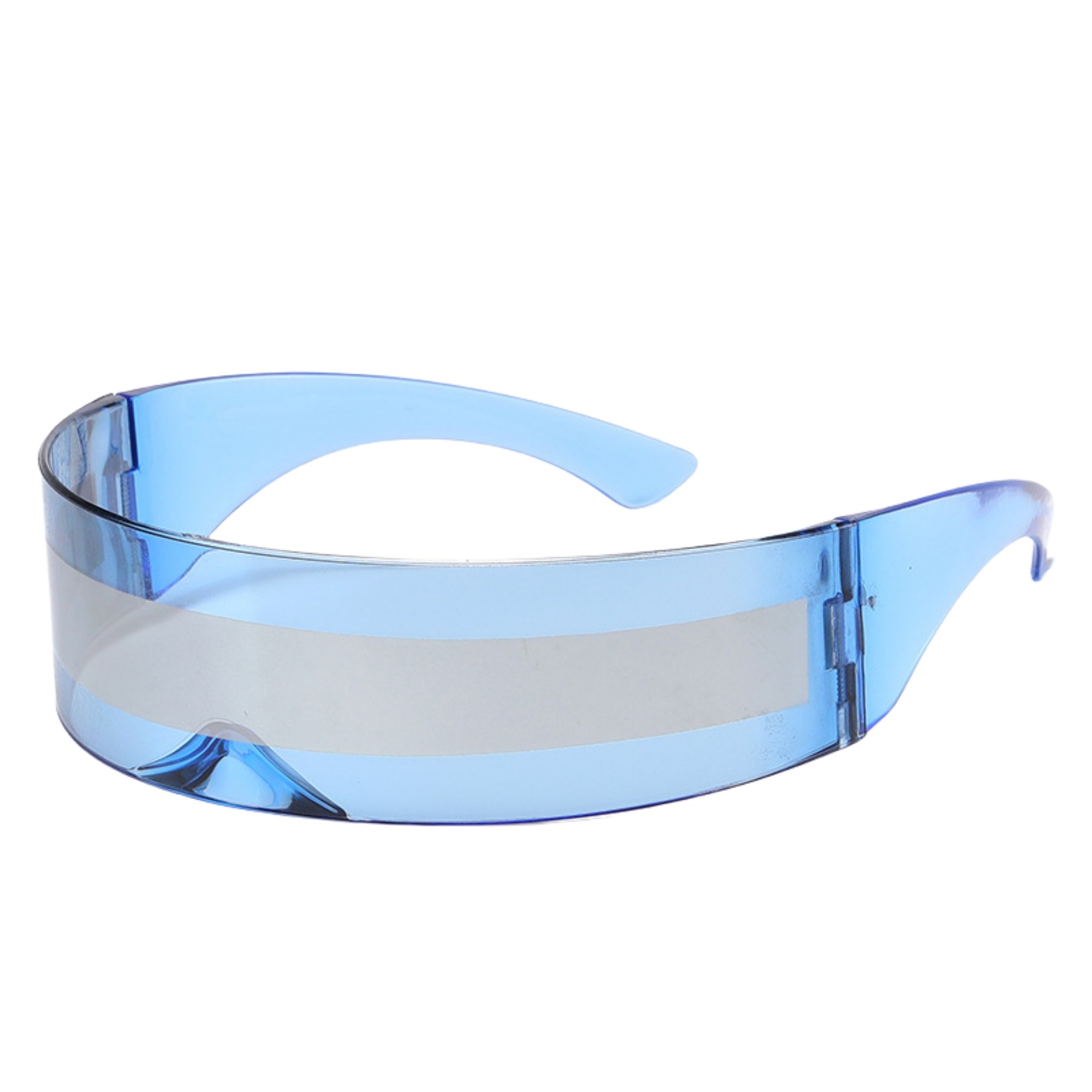 Monoblock Shield Mirrored Sunglasses 5
