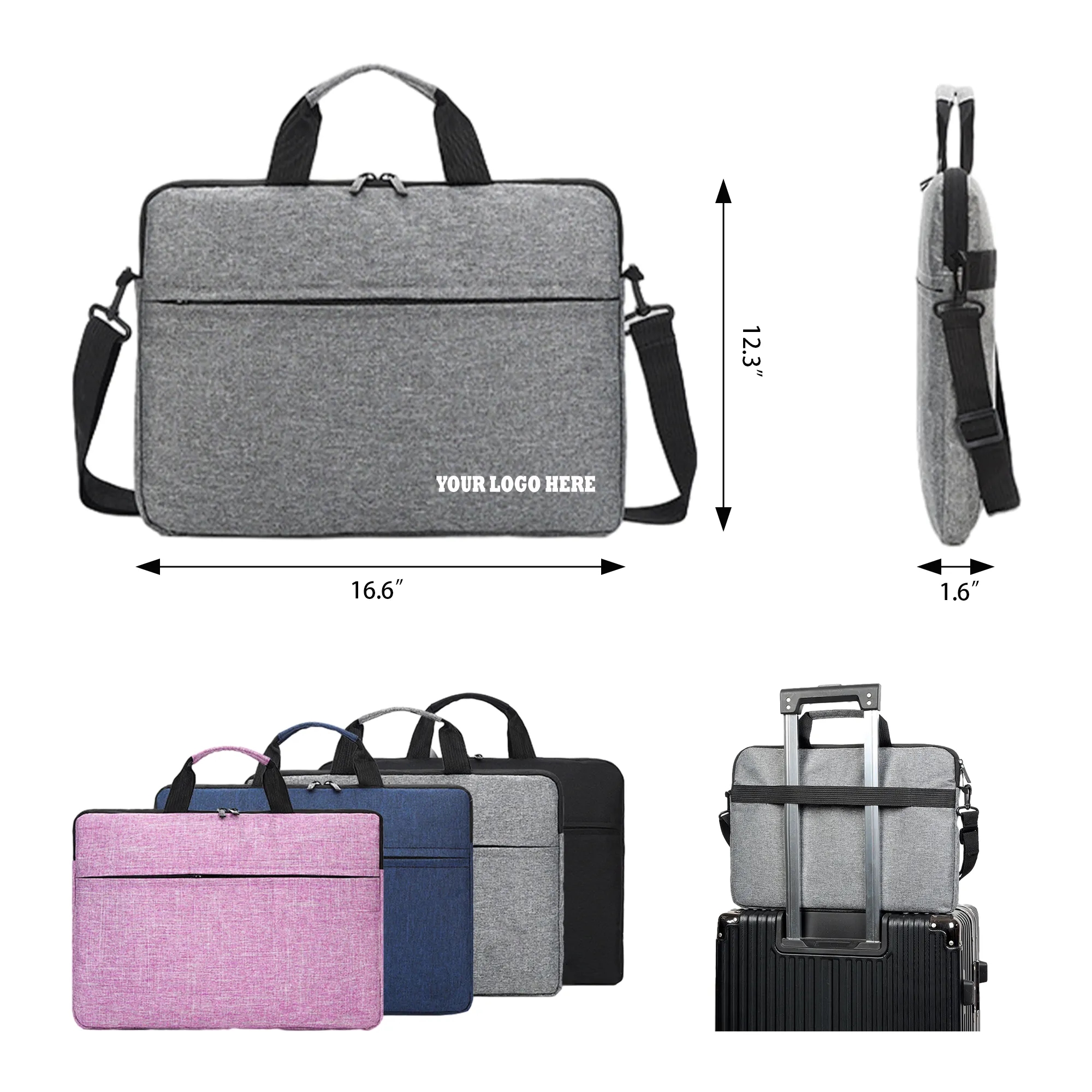 Portable Cross-Body Laptop Strap Hand Bags MOQ 50PCS 2