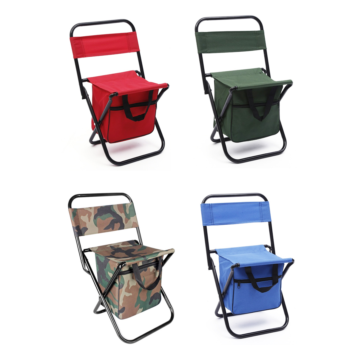 Folding Camping Chair with Integrated Cooler Bag 4