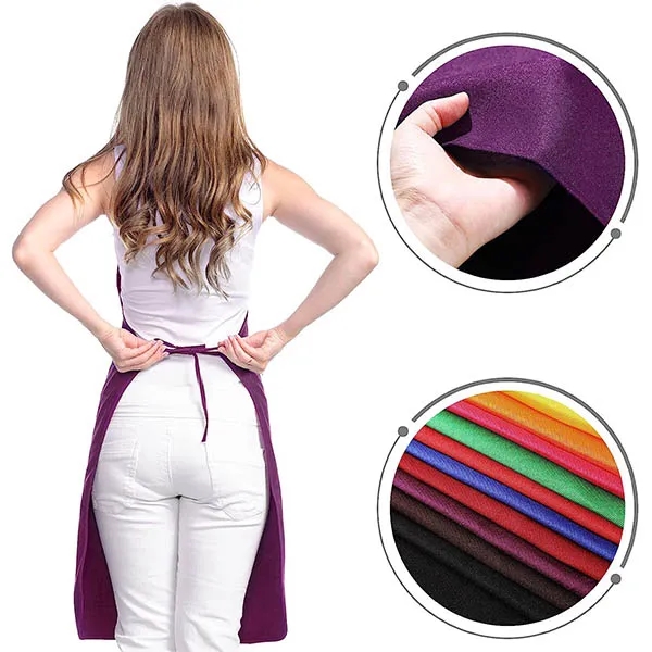 Unisex Bib Apron With Front Pocket 4