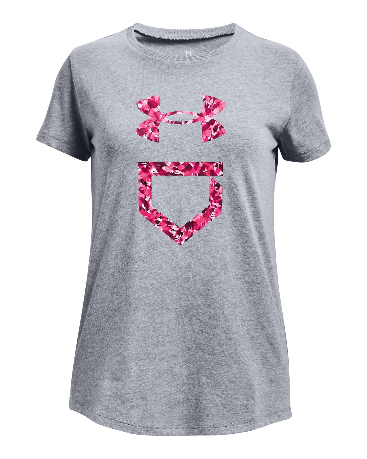 UA Plate Fill Girls' Short Sleeve 3