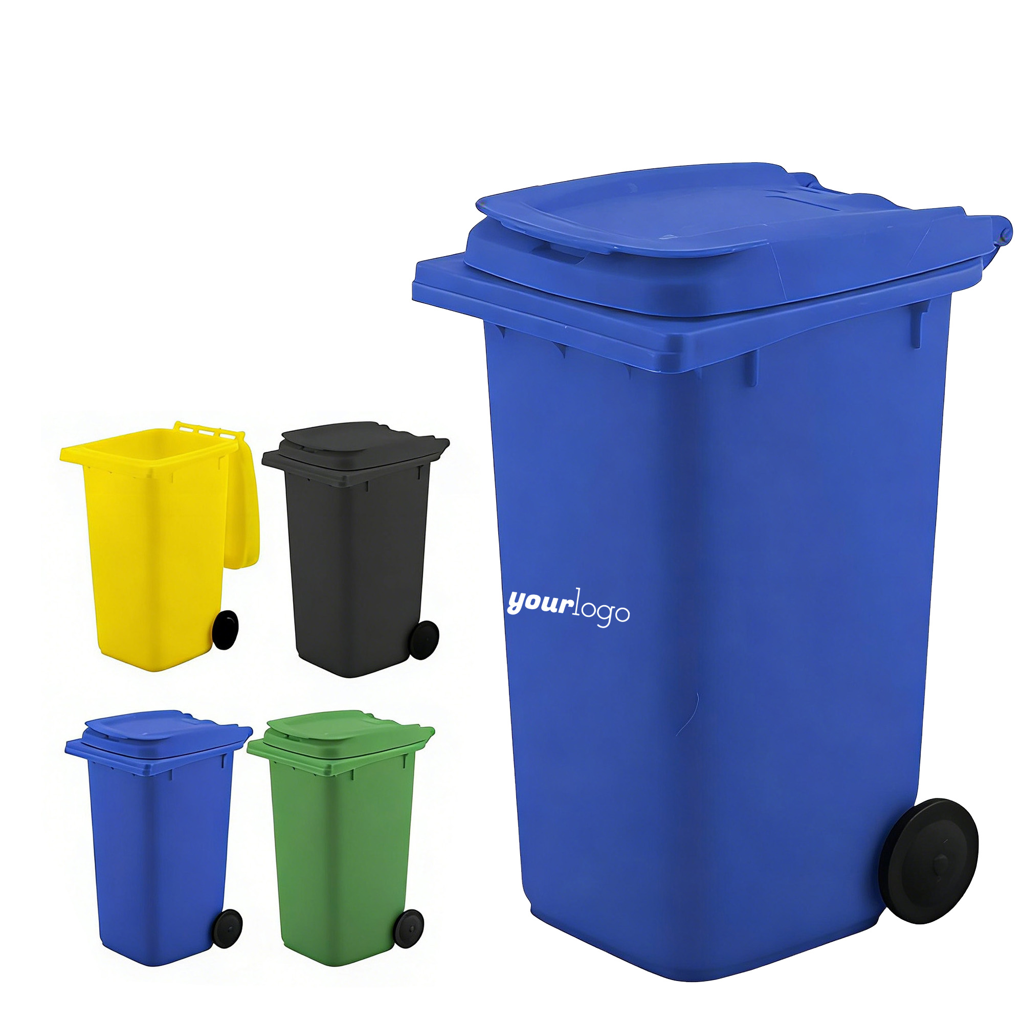Compact Desktop Trash Bin Pencil Holder 2