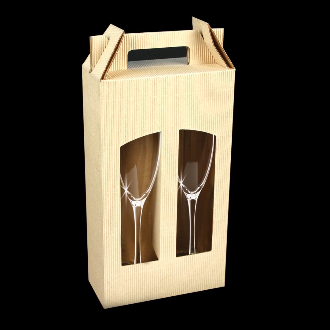5.75 Oz. Champagne Flute Glass w/Tapered Stem 2